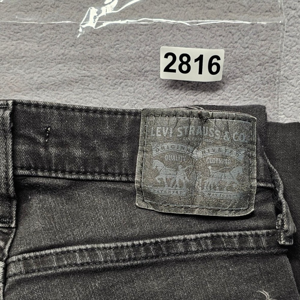Levi's 726 Jeans Womens 27 Black Denim Slim Fit‎ Flared Leg Streetwear Americana - Picture 10 of 11
